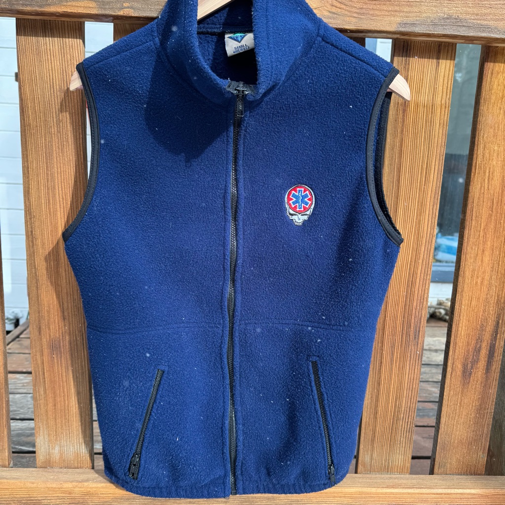 Vintage 90s Grateful Dead Fleece Vest Made In Usa